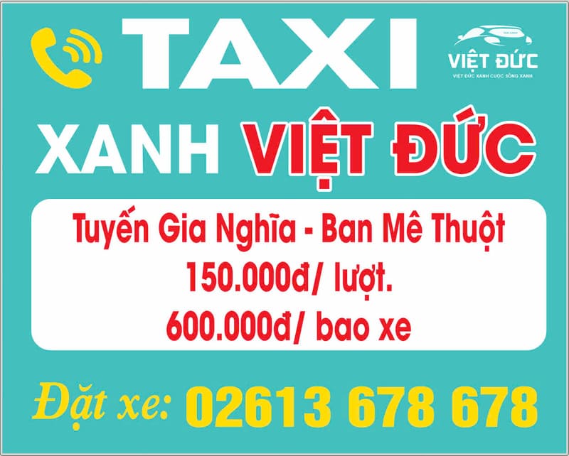 Taxi Đắk Nông: SĐT số điện thoại 24/24 & giá cước 22 đơn vị