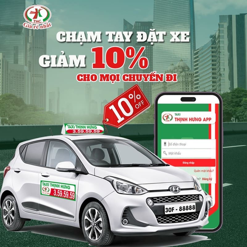 Taxi Lập Thạch: Số điện thoại 12 hãng xe & giá cước từ 10k/km