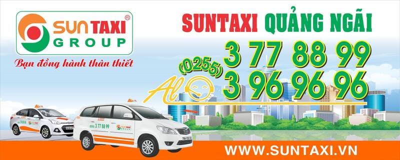Taxi Quảng Ngãi: Số điện thoại tổng đài 24/24 & giá cước Km