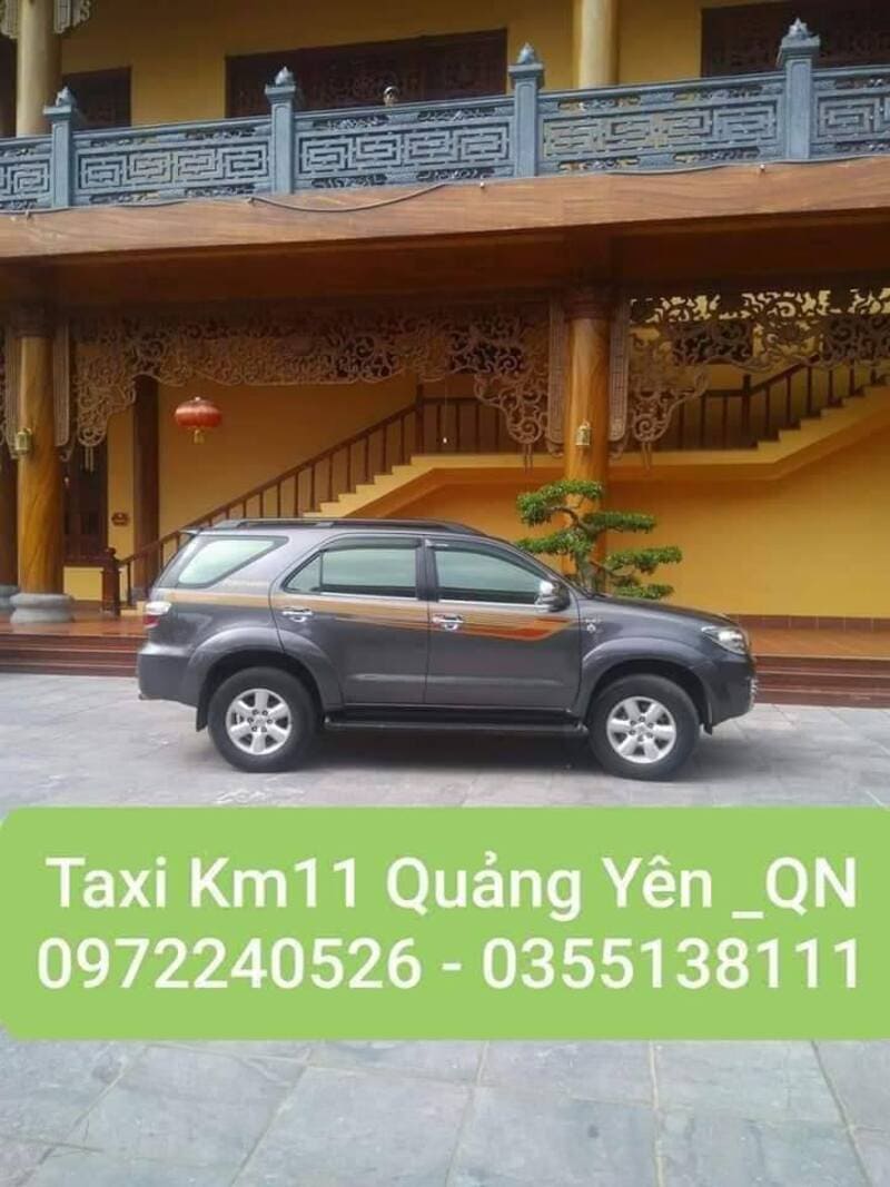 SĐT số điện thoại taxi Quảng Yên: giá cước km 15 hãng